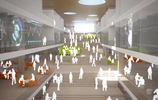 Architecture Animation - ArchViz | Hassell - Tsinghua University Research Building | architectural communications axonometric diagram playhou.se playhouse richie gelles