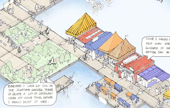 Playhouse HKU Waterland Wonderland Architecture Urban Planning Park Floating Urbanism Multimedia 3D Animation Video Presentation Exhibition Playhou.se