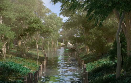 realistic 3d flythrough animation landscape architecture design Martha Schwartz Partners AECOM Jurong lake Park singapore playhou.se playhouse animation richie gelles