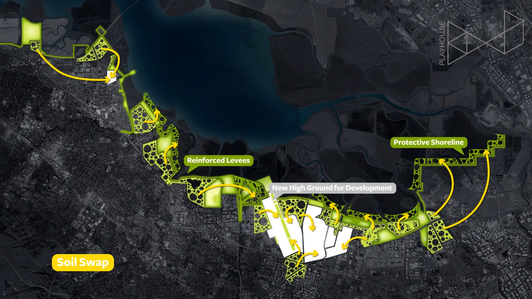 urban planning video Playhou.se James Corner Field Operations South Bay Sponge San Francisco Bay Resilient By Design sustainability 2D motion graphics global warming multimedia 3D axonometric animation infrastructure visual storytelling 4k interviews landscape architecture visual communications film architecture  archviz conceptual