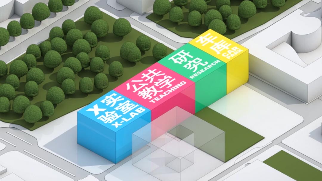 清华大学 北京 中文 建筑学 视频 Architecture Animation - Archviz | HASSELL - Tsinghua University Research Building architectural communications axonometric explainer video archviz multimedia playhou.se