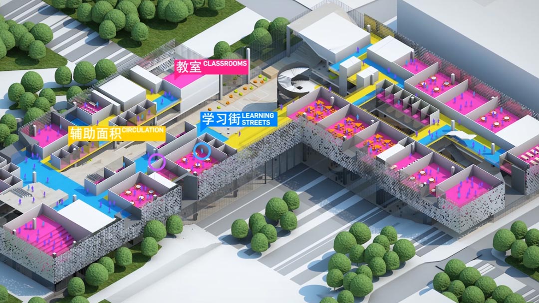 清华大学 北京 中文 建筑学 视频 Architecture Animation - Archviz | HASSELL - Tsinghua University Research Building architectural communications axonometric explainer video archviz multimedia playhou.se