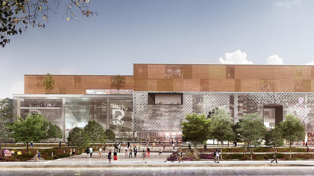 Archviz 3D rendering 清华大学 北京 中文 建筑学 视频 Architecture Animation | HASSELL - Tsinghua University Research Building architectural communications axonometric explainer video archviz multimedia playhou.se