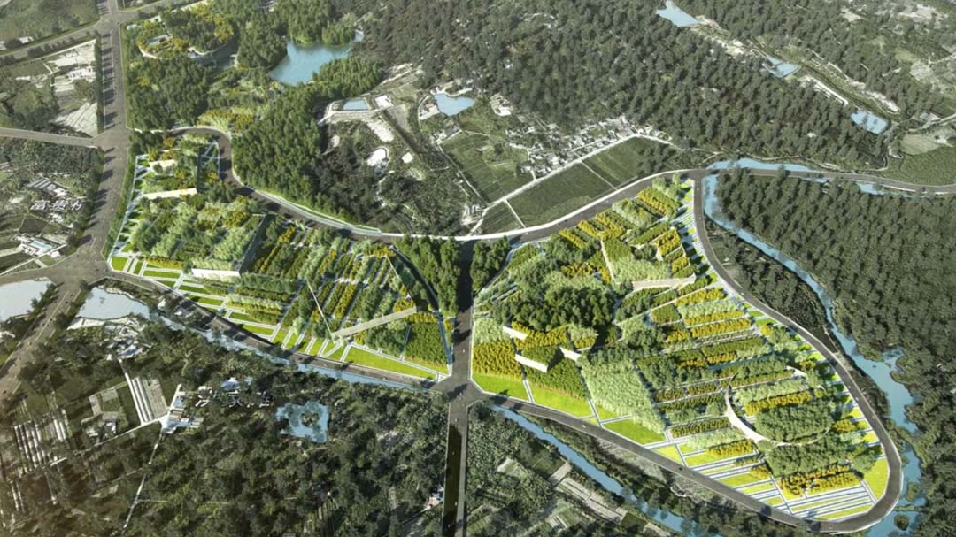 Architectural Animation Multimedia | MVRDV - Lifted Nature China natural history museum multimedia presentation branding visual identity communications archviz multimedia presentation 3d rendering visual storytelling 2D motion graphics playhou.se playhouse