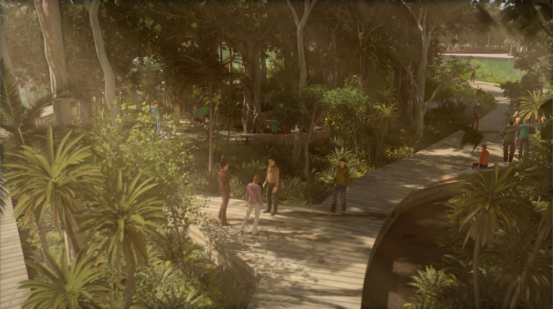 Landscape Design Flythrough | Martha Schwartz - Jurong Lake Gardens Park Aecom Singapore multimedia animation 3d realistic walkthrough 3dsmax vray urban planning architecture video playhouse