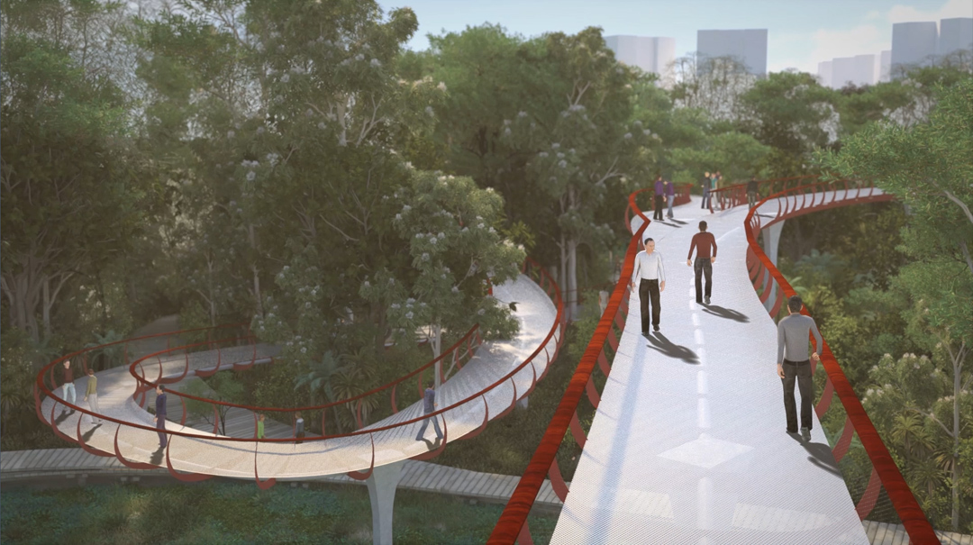 Landscape Design Flythrough | Martha Schwartz - Jurong Lake Gardens Park Aecom Singapore multimedia animation 3d realistic walkthrough 3dsmax vray urban planning architecture video playhouse