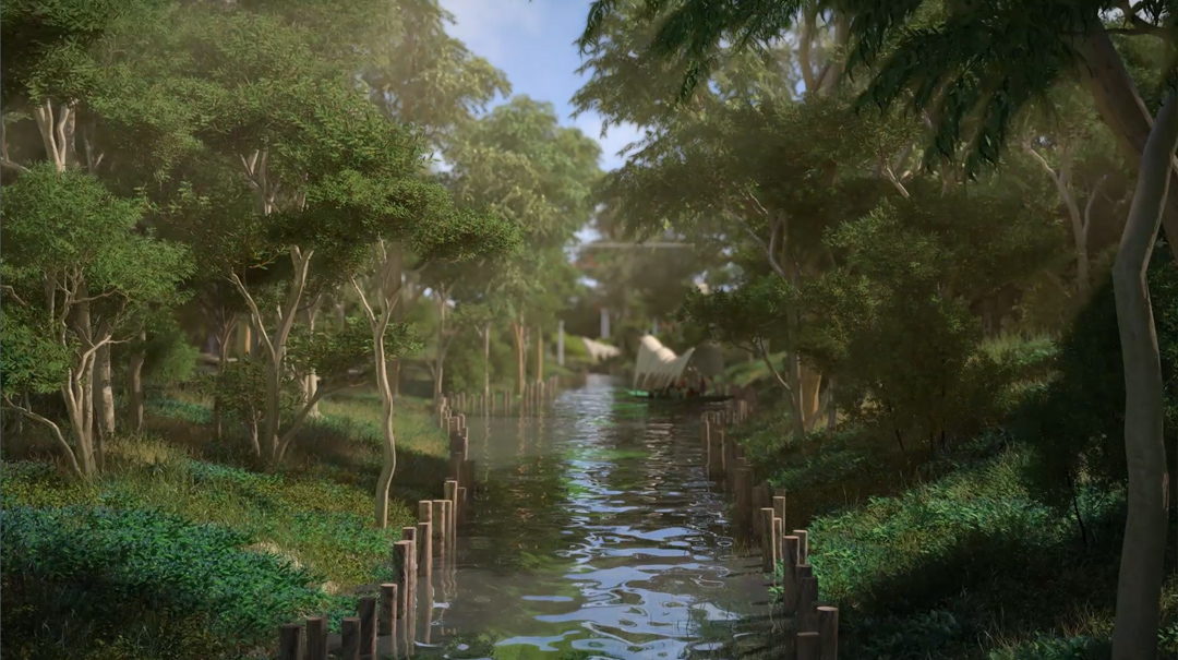 Landscape Design Flythrough | Martha Schwartz - Jurong Lake Gardens Park Aecom Singapore multimedia animation 3d realistic walkthrough 3dsmax vray urban planning architecture video playhouse