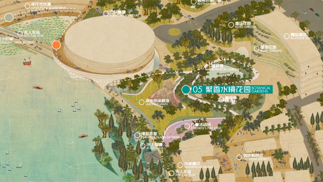  Urban Landscape Design Animation | Tom Leader - Lion Mountain Park 狮山公园 苏州 中国 suzhou china ancient chinese painting axonometric axo urban planning landscape architecture design architectural communications visual storytelling 2D 3D multimedia Playhou.se Playhouse