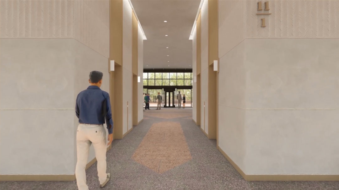 3d walkthrough animation flythrough rendering Cousins Properties Zeigler Cooper 98 San Jacinto Interior Design Austin Texas Rennovation 3d walkthrough animation flythrough rendering 3dsmax vray developer building video austin texas downtown playhou.se playhouse