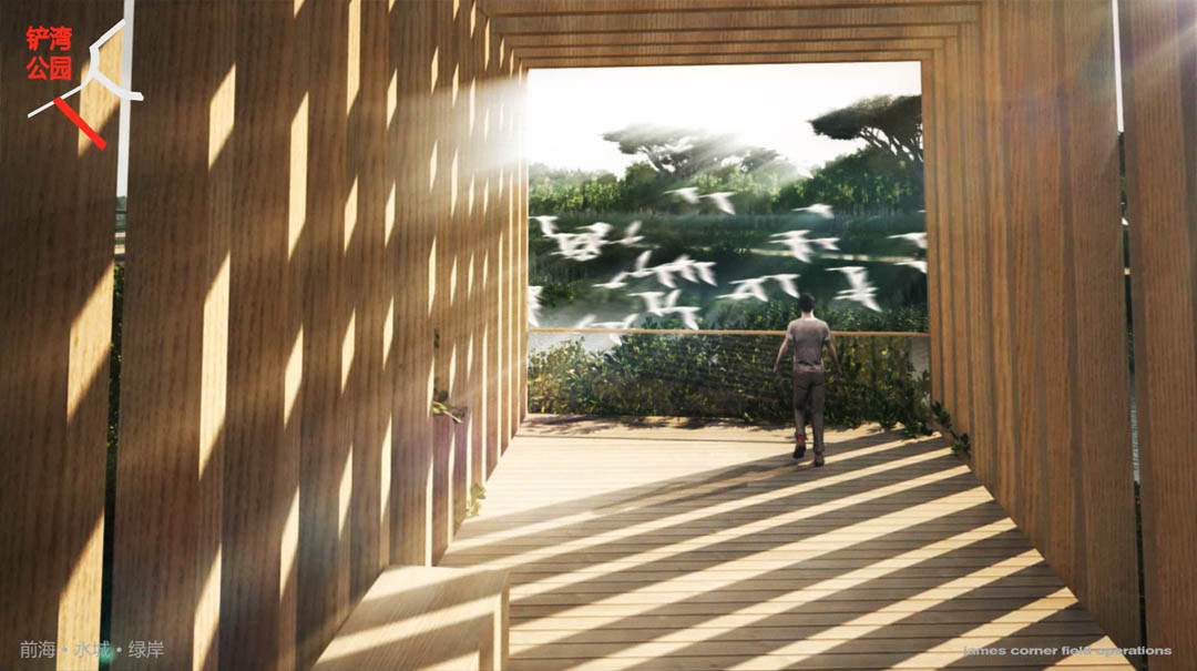 Shenzhen Qianhai Field Operations Guangdong Province Waterfront Park China playhou.se playhouse animation Richie Gelles Richard Gelles landscape architecture 3D rendering realistic flythrough multimedia animation